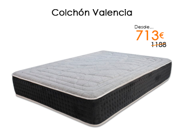 Colchón de muelles ensacados modelo Valencia con un 40% de descuento en Muebles Madrid, tu tienda de Muebles en Valencia y Madrid