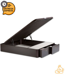 Canapé de madera con cajones frontales con Servicio Express