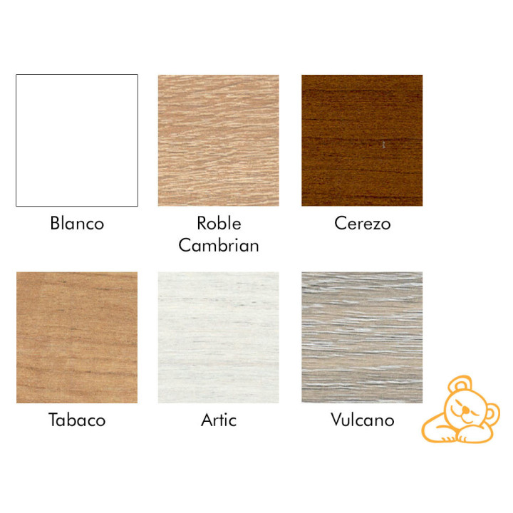 Colores de madera para canapé articulado a motor