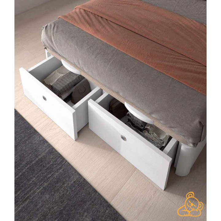 Oferta en canapé abatible de madera con cajones frontales