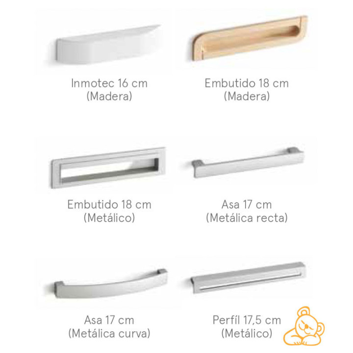 Estilos de tirador para cajones de canapé tapizado