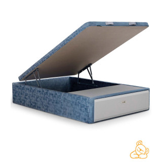 Canapé tapizado con cajón frontal