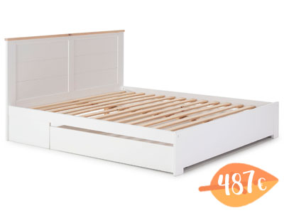 Promoción de la cama de madera Gabi de Marckerick en tu tienda de colchones en Madrid