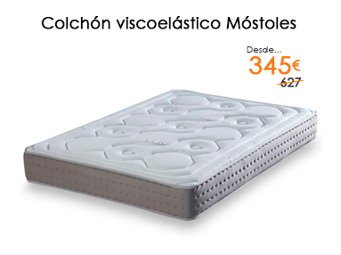 Oferta del 45% de descuento en el colchón viscoelástico Móstoles en Milcolchones, tu tienda de Colchones en Móstoles y Madrid