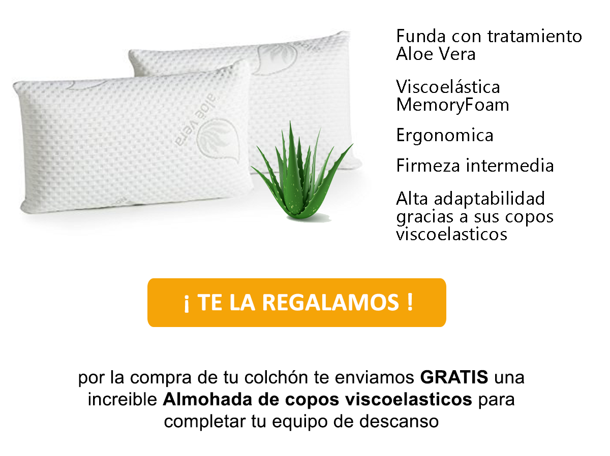 Almohada Viscoelástica de copos de regalo