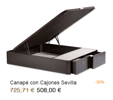 Canapé articulado eléctrico modelo Sevilla con un 20% de descuento en Milcolchones, tu tienda de colchones en Móstoles (Madrid)