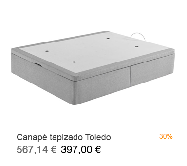 Canapé articulado eléctrico modelo Toledo con un 20% de descuento en Milcolchones, tu tienda de colchones en Móstoles (Madrid)