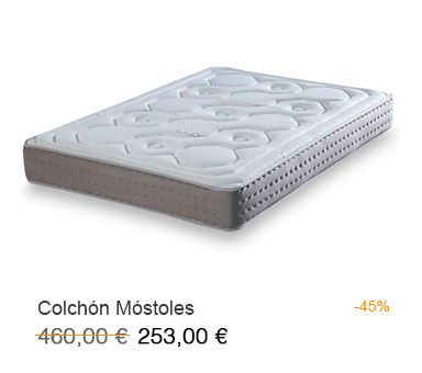 Colchón Viscoelástico modelo Móstoles con un 45% de descuento en Milcolchones, tu Tienda de almohadas en Móstoles (Madrid)