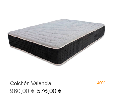 Colchón de muelles ensacados modelo Valencia con un 40% de descuento en Milcolchones, tu Tienda de almohadas en Móstoles (Madrid)