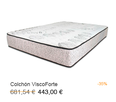 Oferta del colchón para personas con sobrepeso modelo ViscoForte en tu tienda de colchones en Móstoles