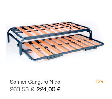 Somier canguro nido en oferta en tu tienda de colchones en Madrid